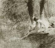 Jean Francois Millet Study of barther Germany oil painting artist
